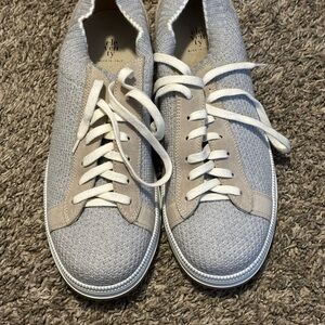 Eleventy Gray and Beige Knit Sneakers Accepting Best Offers